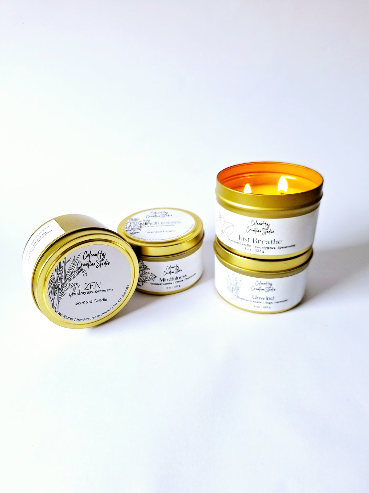 Zen (Lemongrass) Scented Candle