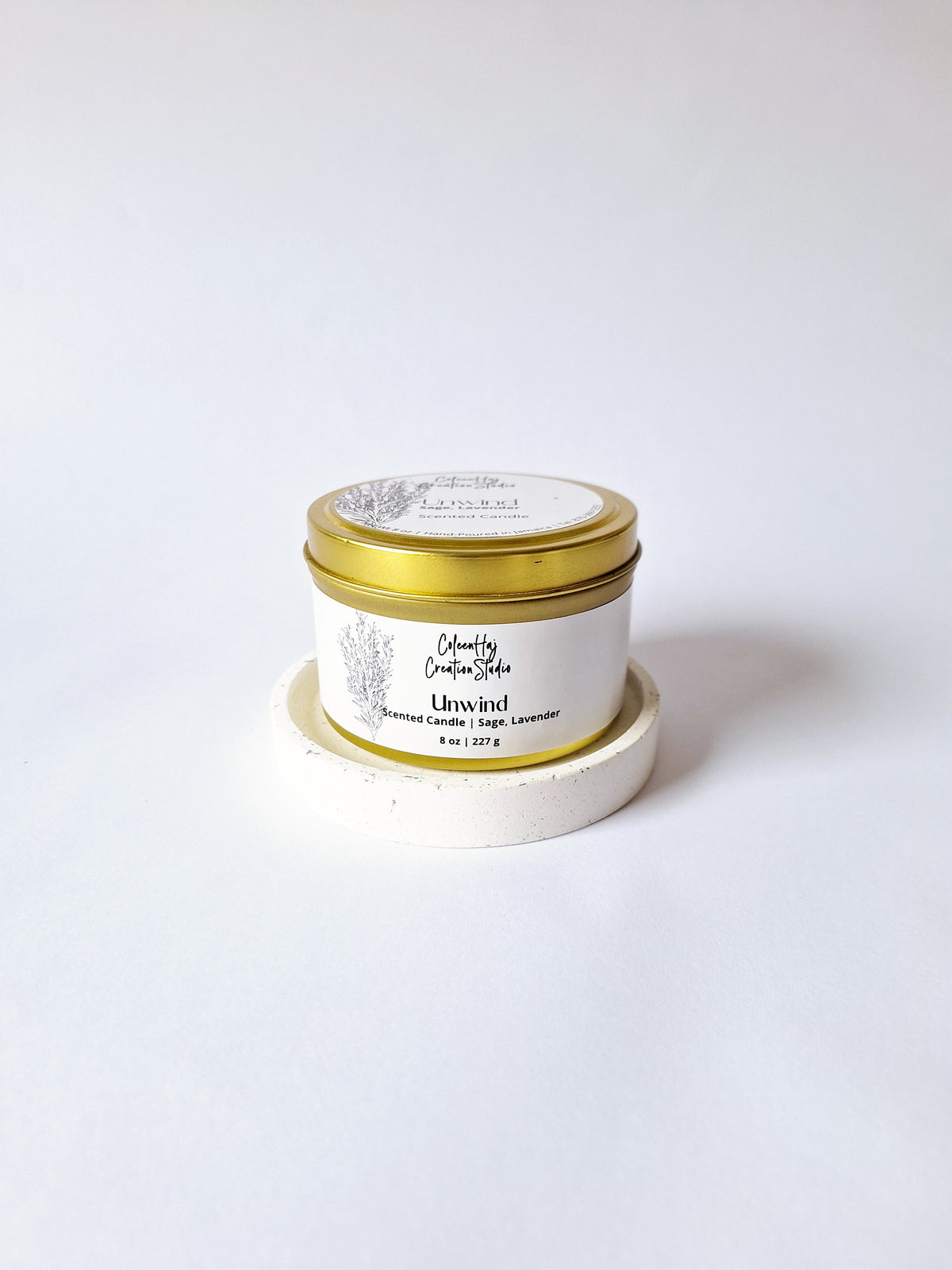 Unwind (Eucalyptus & Lavender)Scented Candle