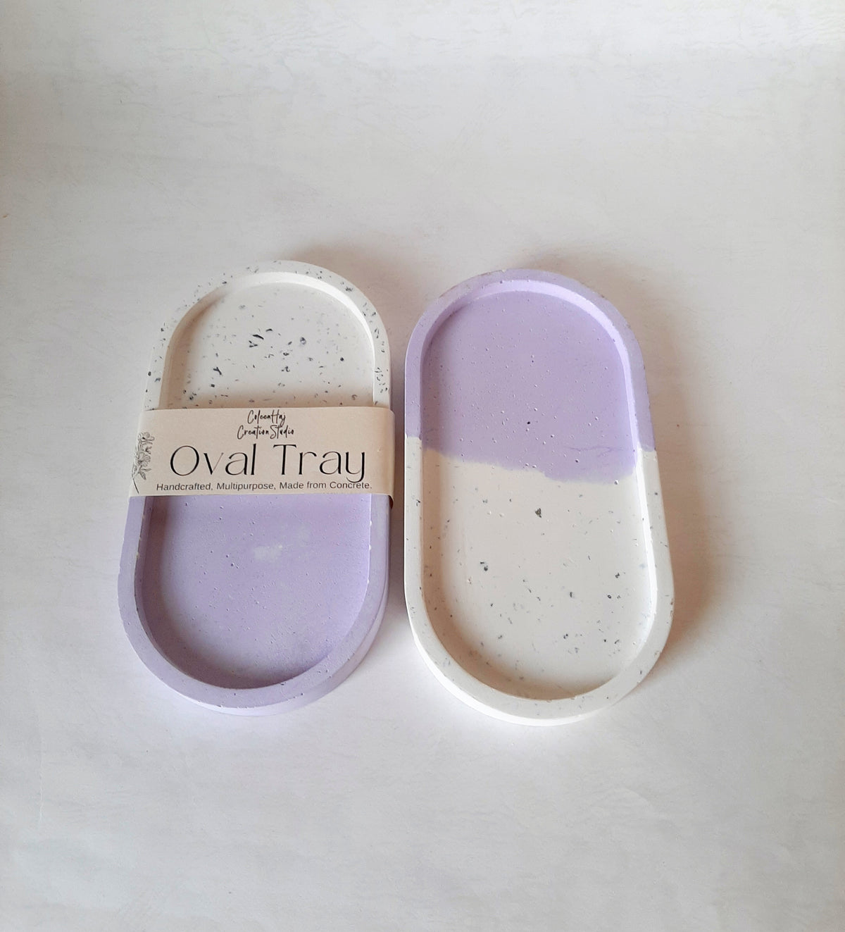 Two- toned Concrete Multipurpose Tray | Trinket Tray