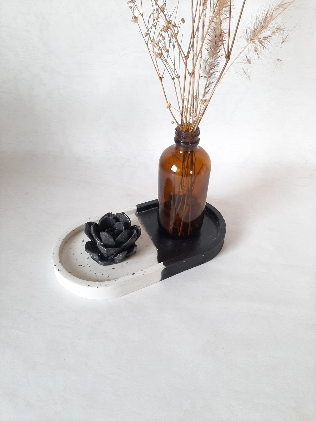 Two- toned Concrete Multipurpose Tray | Trinket Tray